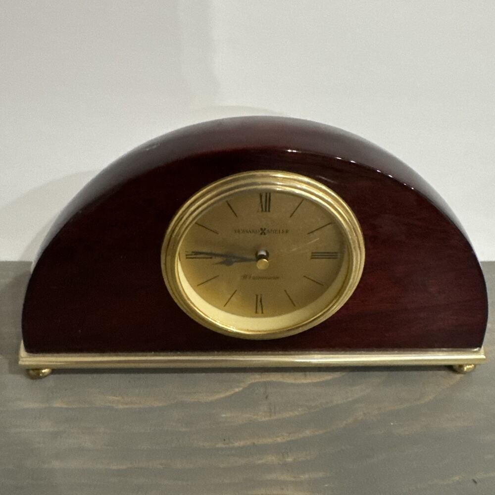 Howard Miller Mantel Analog Cherry Oak Clock613619- Westminster Chime EUC